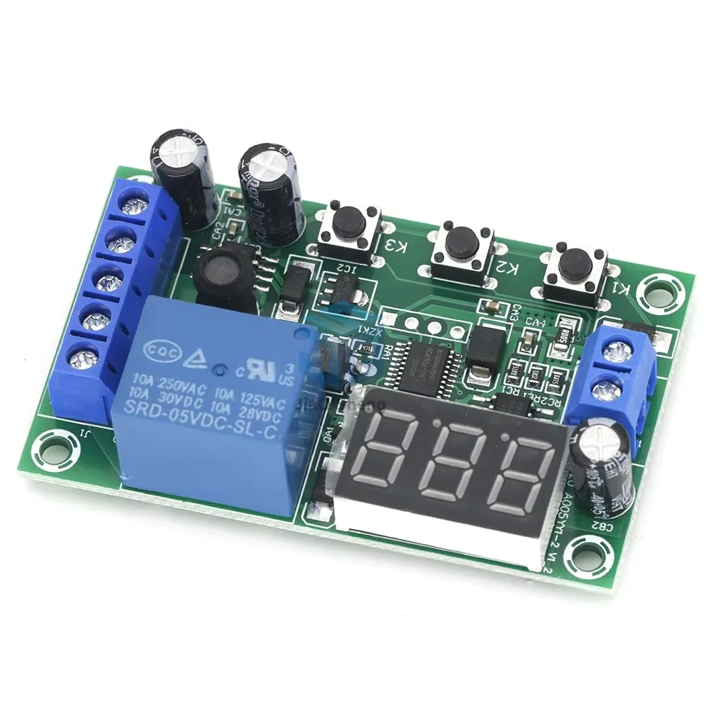 DC Current Detection Module Relay Digital Display Overcurrent Alarm Switch Controller Motor Stall Protection 12V