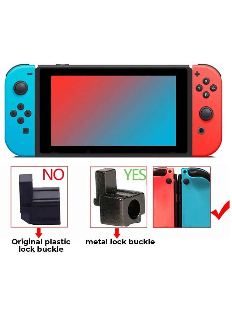 DATA FROG Durable Metal Slider Buckle Latch Lock Replacement Parts For Switch Left Right Joy Con Repair Accessories