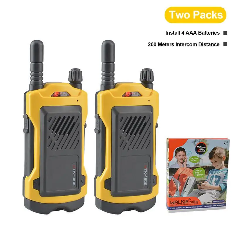 Kinderen Walkie Talkies 2 Stuks Kids Walkie Talkies Radio Speelgoed 200Meter Camping Outdoor Speelgoed Voor Kinderen Leeftijd 4-12 Verjaardagscadeaus