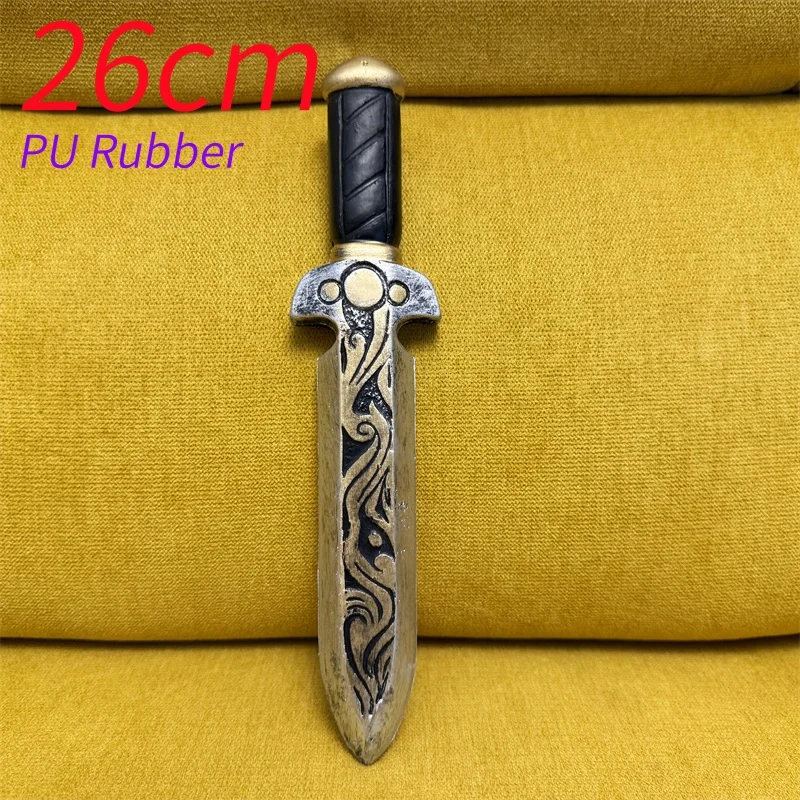 1:1 guardia de Honor Medieval daga espada caballeros armas Cosplay Prop cuchillo juego de rol Halloween Cos regalo seguridad PU goma