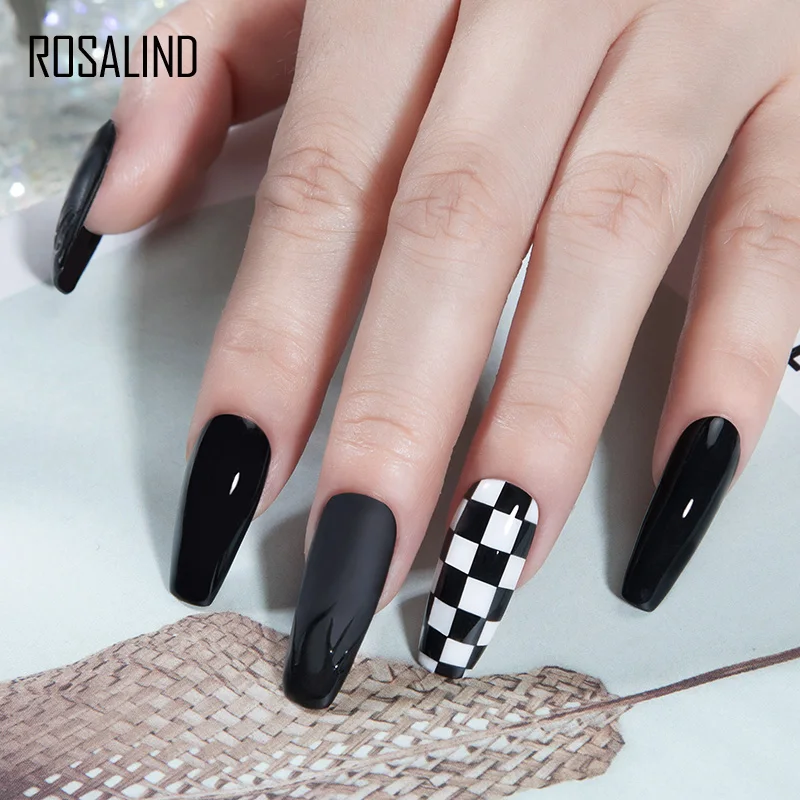 Rosalind Gel Polish 7Ml Kleur Gel Nagellak Voor Manicure Soak Off Gel Vernissen Base Top Matte Jas Semi permanente Nagellak