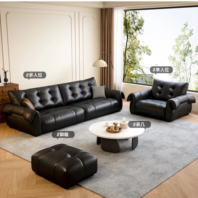 

Luxury Modern Living Room Sofas Contact Surface Leather Armchair Lazy Sofas Chair Nordic Lounge Woonkamer Banken Home Furniture