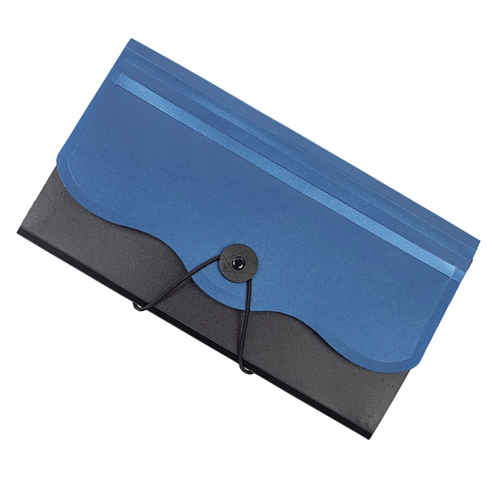 Plastic Accordion Folder Small File Organizer Portable Document Holder For Receipts Cards Tickets Multi-Layer Storage Bag