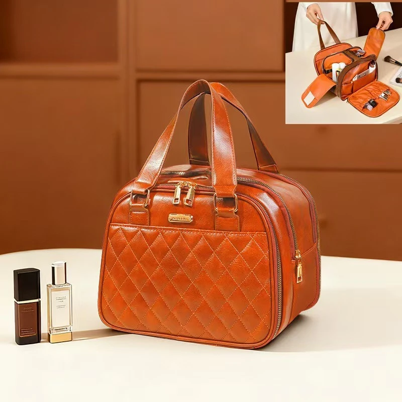 New Portable Cosmetic Bag Large Capacity Multi-functional Toilet Bag Travel Portable Multi-partition Cosmetic Storage Bag