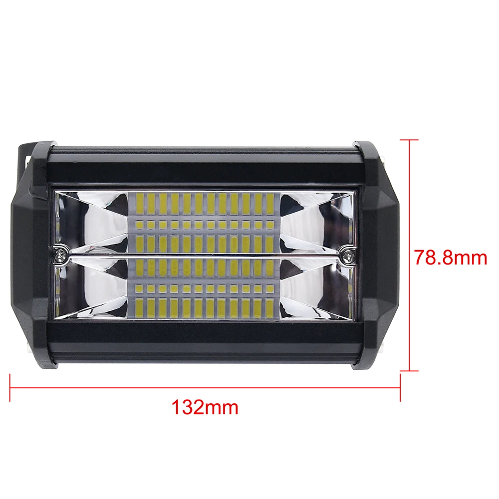 4 بوصة 72 واط 12-80 فولت 6000LM LED سيارة ضوء العمل الأضواء بار ليلة مصباح قيادة لشاحنة SUV على الطرق الوعرة جرار قارب المصباح