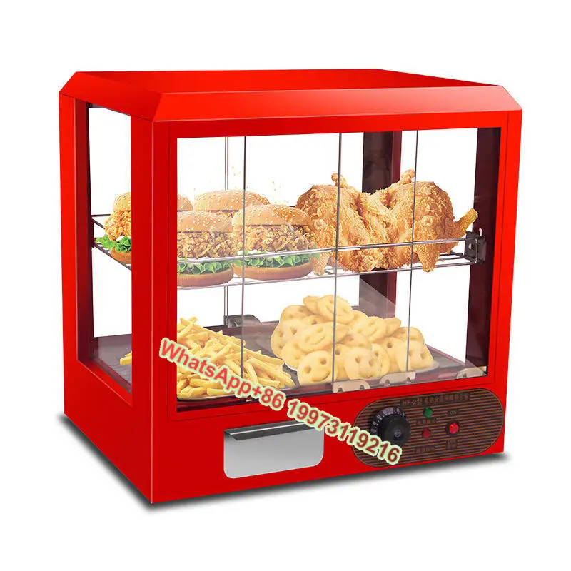 Calentador de alimentos calientes de gran tamaño, vitrina, secador de biomasa, hoteles, restaurantes, máquina de exhibición de almacenamiento de calentadores de alimentos