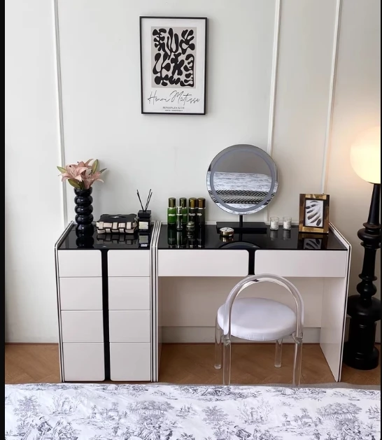 

HLZ Minimalist Light Luxury Dressing Table Modern Simple High-end Small Apartment Makeup Table