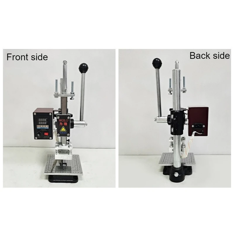 소형 수동 라미네이터 로고 명함 가죽 지갑 핫 인덴테이션 마크 핫 스탬핑 플라스틱 나무 스탬핑 기계