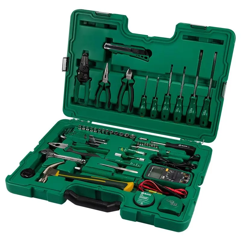 

Carefully Selected Materials SATA Auto Repair Maintenance Kit 61 Pieces Telecommunications Maintenance Set
