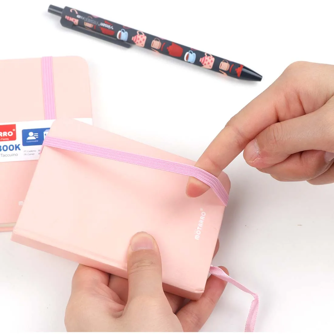 MOTARRO 1Pcs A7 Notebook Macaron Pink Notepad Cartoon Memo Ins Hand Ledger for Student School Office Supplies Notepad