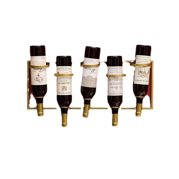 

DSA Creative Vintage Wine Rack Wall Hanging Home Cafe Wall Ornament Rack Wrought Iron Wine Rack Wall Decoration Pendant