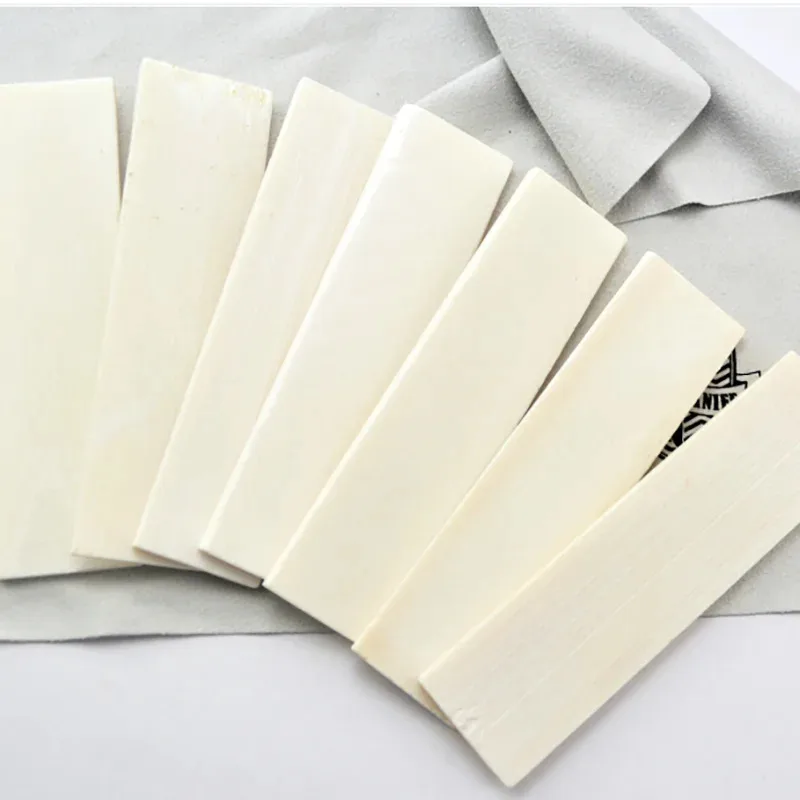 1pc Bovine Bone Shank Handle Sword Scale Slab for Folding Tool Patch High-Strength DIYTool Making Board 10.3X3.3X0.48CMsizes