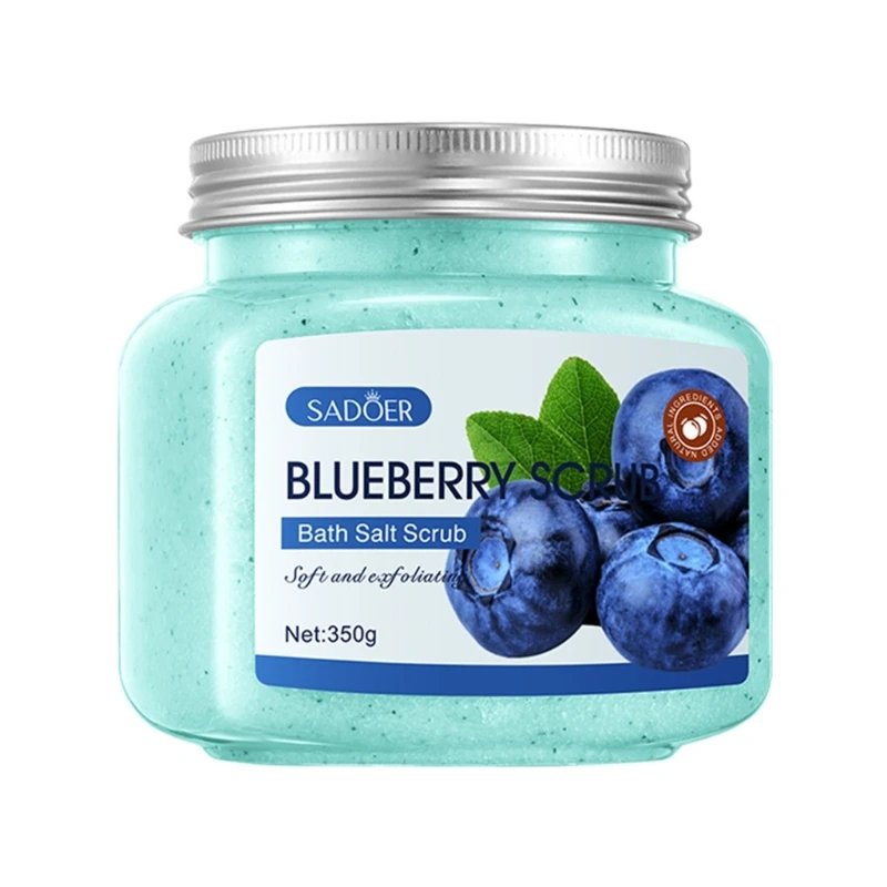 SADOER Scrub corpo sale da bagno alla frutta Scrub da bagno per pelle pulita per donna