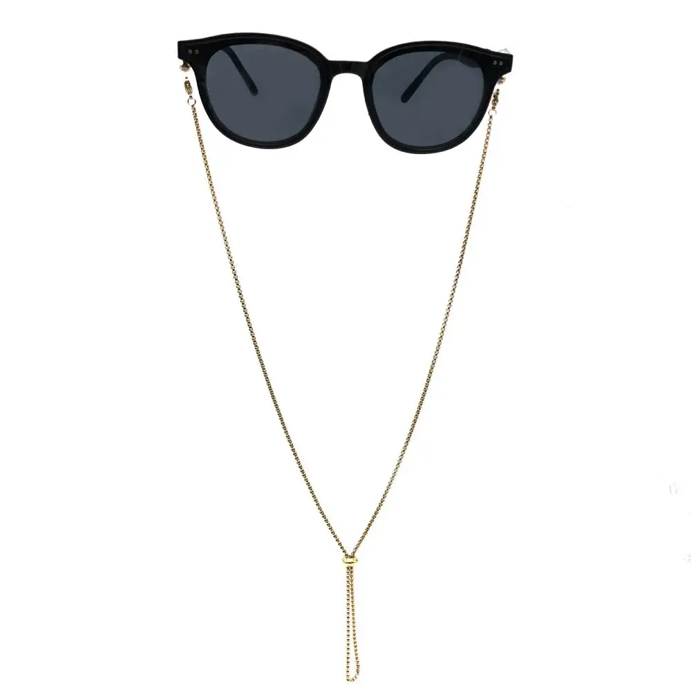 Fashion Sunglasses Chain Traceless Accessories Tools Trendy Mask Glasses Holder Adjustable Face Mask Lanyard Two Hooks Necklace