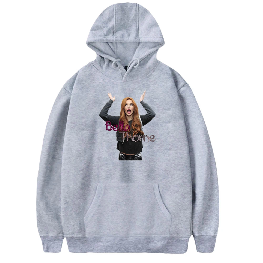 Bella Thorne Merch Hoodie Unisex เสื้อแขนยาวผู้ชายผู้หญิง Hoody Pullover อ่อนเยาว์นักร้อง Star คู่เสื้อผ้า