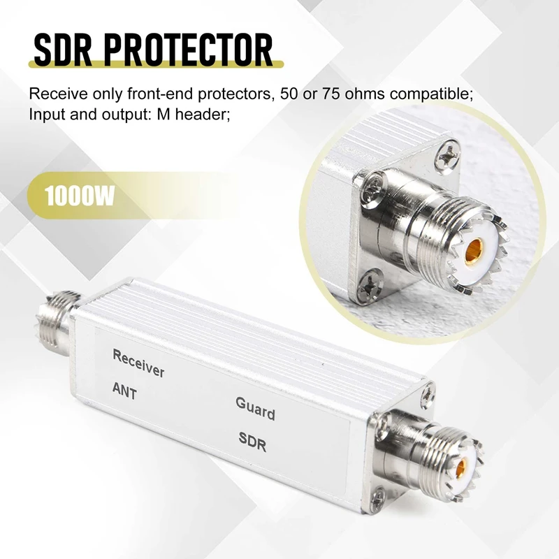 SDR Receiver Antenna Protector Guard 1000W Transmitter Signals For Preamplifier RF Sensitive Radio Receiver Protector