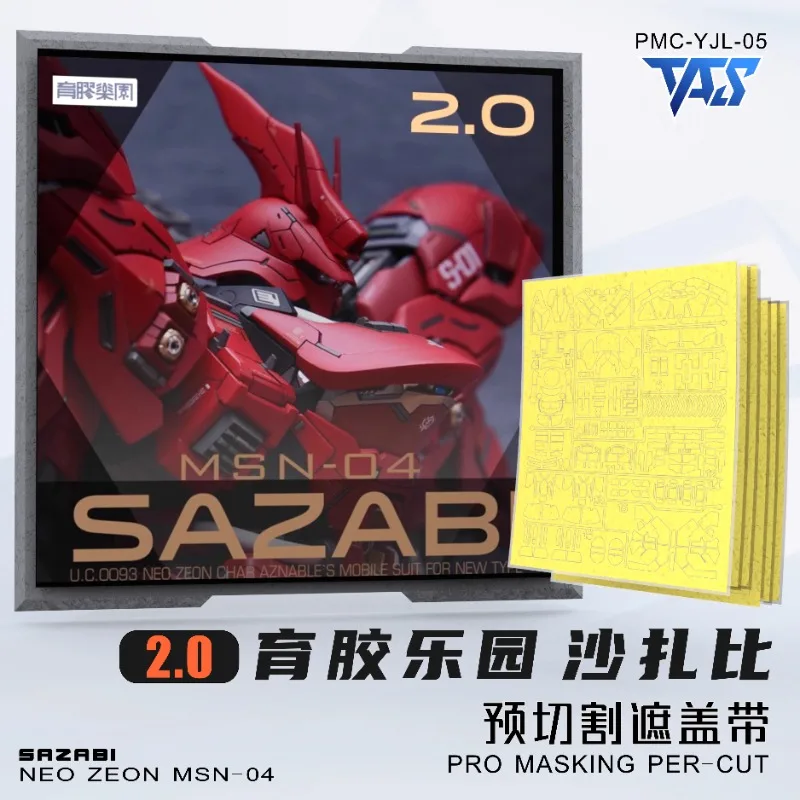 TAS PRO PMC-YJL-04 Pre-cut Masking Sheet For MSN-04 SAZABI NEO ZEON 1.0/2.0 Mecha Model Spraying Hobby DIY Accessories