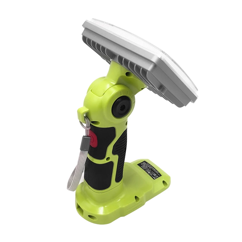 2100LM สำหรับ RYOBI ไฟทำงาน18W 14.4V-20V แบบพกพากลางแจ้งแคมป์ปิ้งไฟฉาย LED โคมไฟแนวตั้งใช้ในบ้านแบตเตอรี่ Li-ion