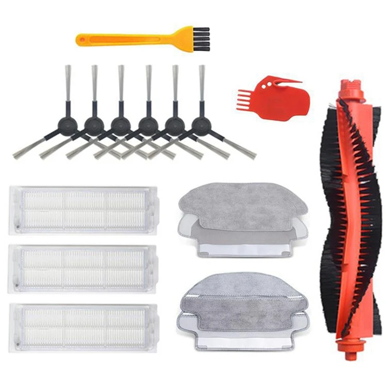 Xiaomi Mi Robot Aspirador Mop, Escova Roll, Mop Pad Pano, Acessórios de peças, Conga 3490, STYJ02YM