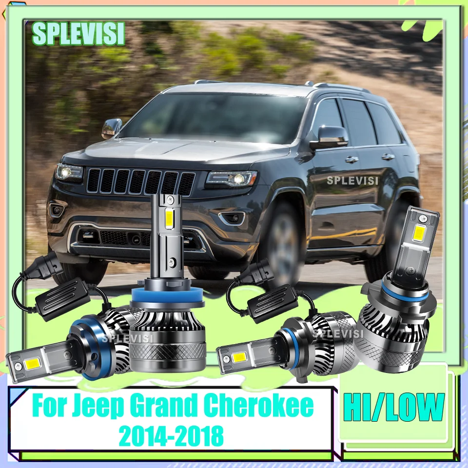 

Headlights Auto Bulbs 12V 6000K 20000LM FOR Rainy Day offer Safety & Visibility For Jeep Grand Cherokee 2014-2018 2015 2016 2017