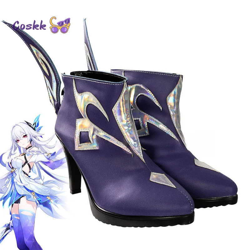 

Genshin Impact Skirk Cosplay Shoes Anime Chinese Style Halloween Game