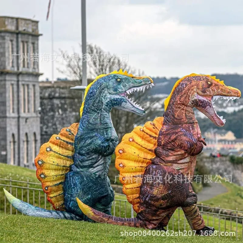 Cross-border Halloween Tyrannosaurus Rex Spinosaurus Inflatable Suit Party Props Funny Christmas Carnival Event Party