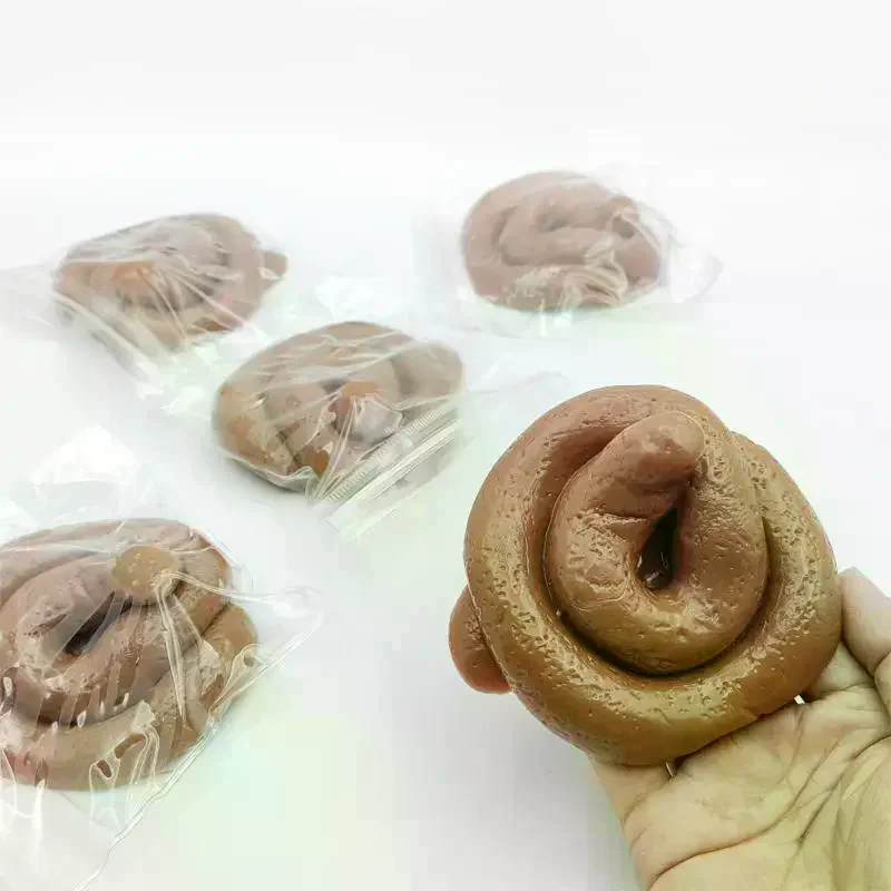 1Pcs Squeeze Fidget Ball Gross Prank Joke Decompression Toys Realistic Poop Stress Toy Novelty Gag Gift For Teens Party Decor