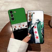 Syrian Revolution Flag Phone Case for Samsung S24 Ultra S23 Fe S22 S20 S21 Plus Galaxy A54 A34 A24 A53 A16 Cover