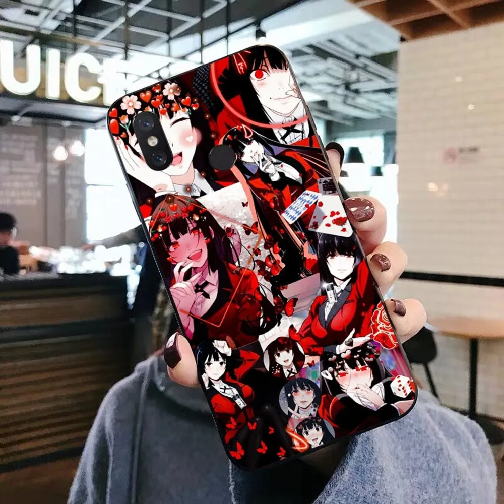 Japanese Anime Kakegurui Jabami Yumeko Phone Case For Xiaomi Mi 5X 8 9 10 11 12 lite pro 10T PocoX3pro PocoM3 Note 10 pro lite