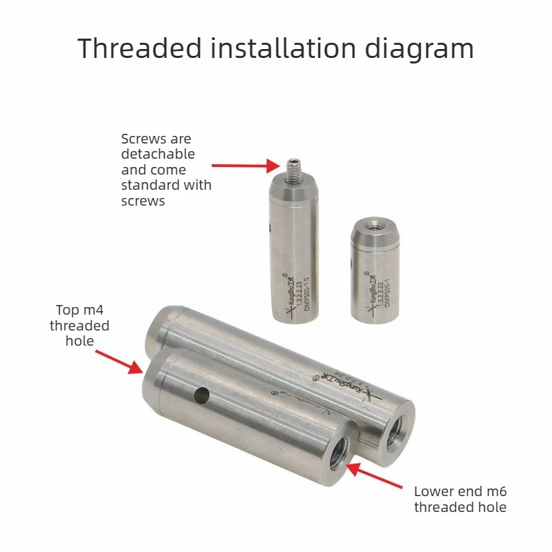 0.5-Inch 12.7mm Stainless Steel Optical Extension Poles OMPS05 Series Laboratory Extension Poles 5 Pieces per Pack