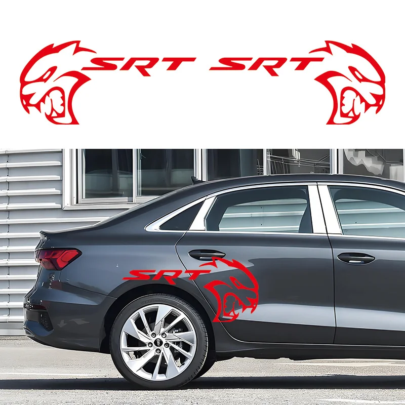 ملصقات حواجب عجلة السيارة لسيارة دودج تشارجر تشالينجر SXT عيار دورانجو المنتقم ملحقات ضبط السيارات شارات الفينيل للجسم بالكامل #2