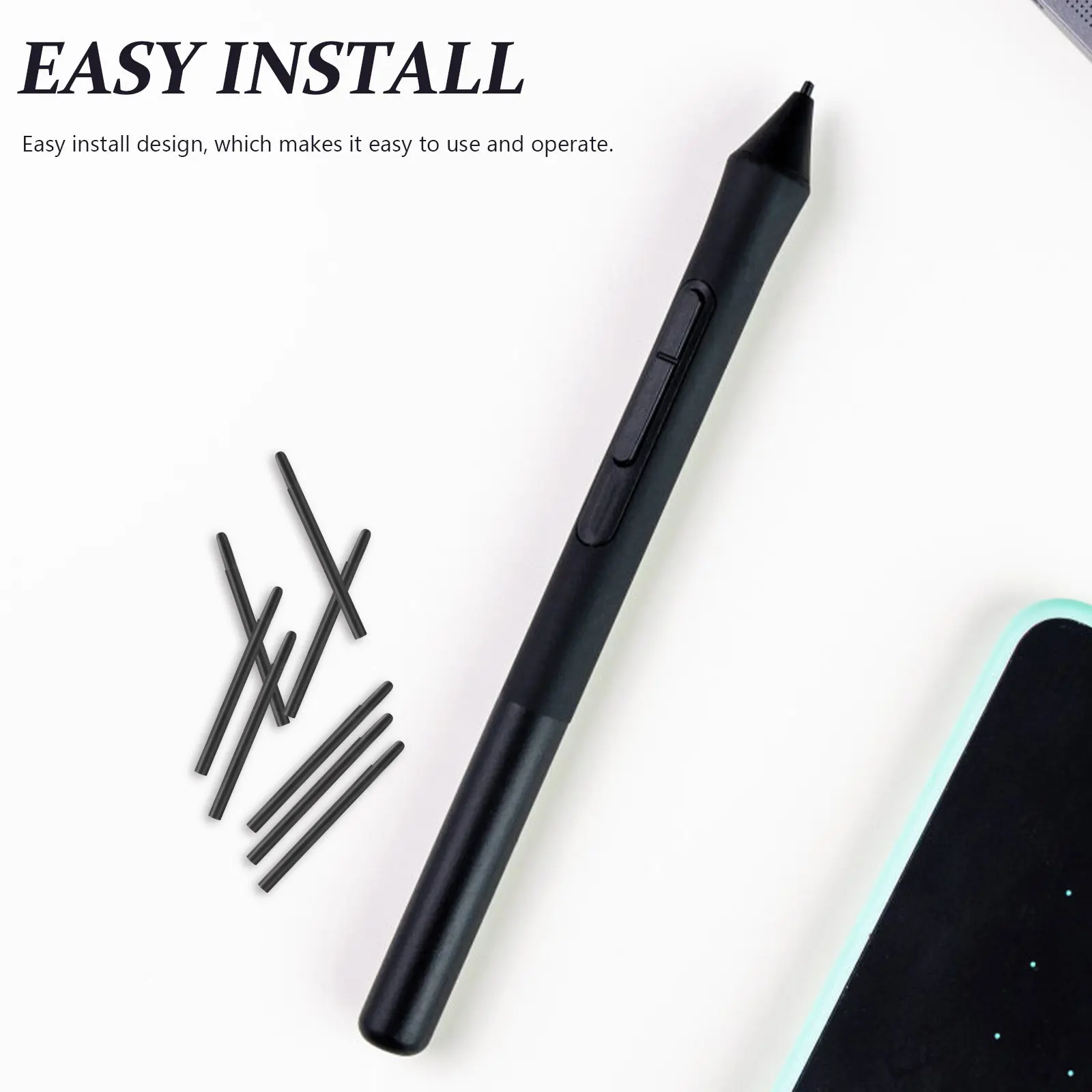 30Pcs Graphics Tablet Pen Tip Set Replacement Standard Nibs for Stylus Drawing Use Pen Nibs Tip Replacement