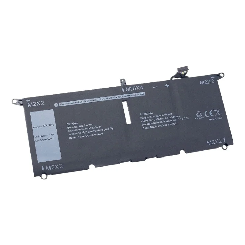 For Dell XPS 13 9380 9370 7390 for Dell Inspiron 7390 2-in-1 7490 G8VCF H754V 0H754V P82GDXGH8 Laptop Battery  52WH