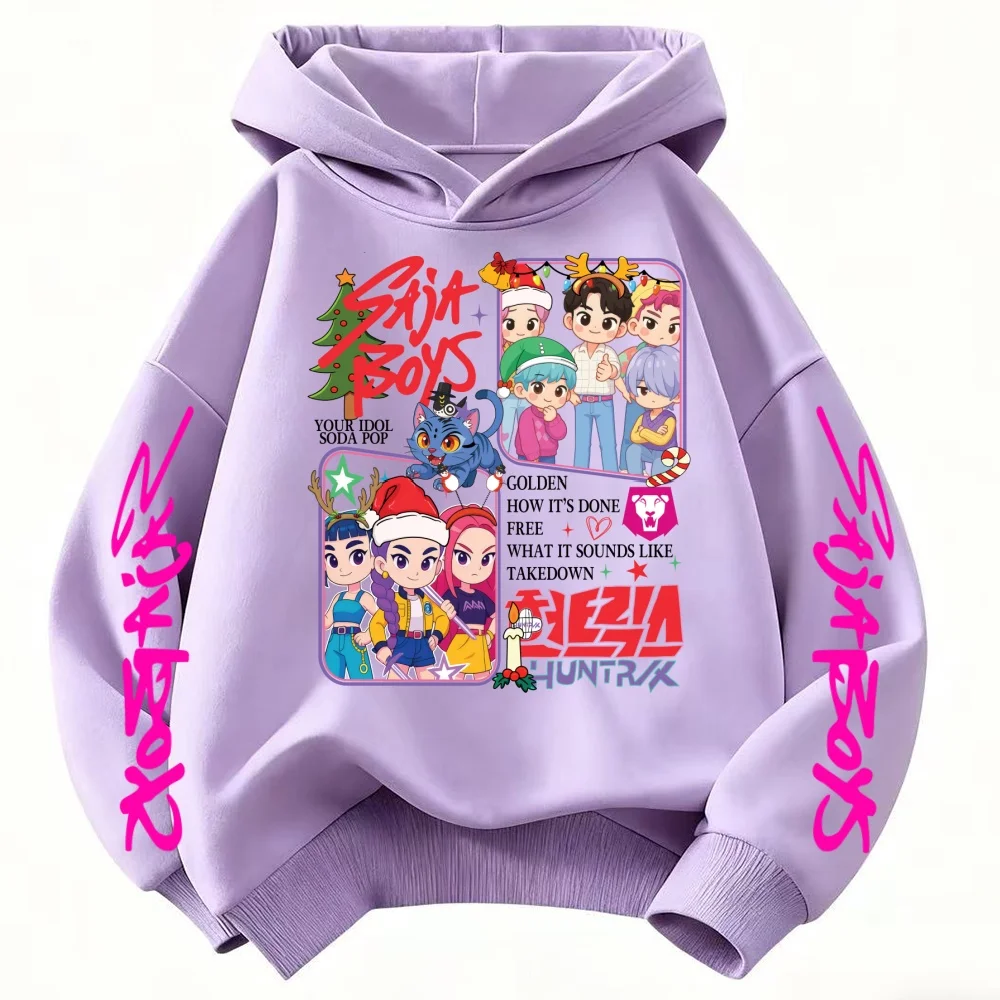 فيلم Kpop شيطان الصيادين ساجا بنين رومي ميرا زوي قلنسوة بسحاب الرجال النساء عيد الميلاد نمط زمم سترة للجنسين هوديس غير رسمية #5