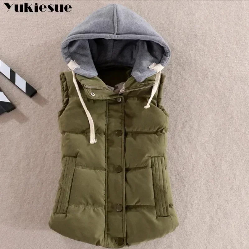 New 2023 autumn and winter women cotton vest white duck down soft warm waistcoat clothes 6XL female outwear brand vest coat