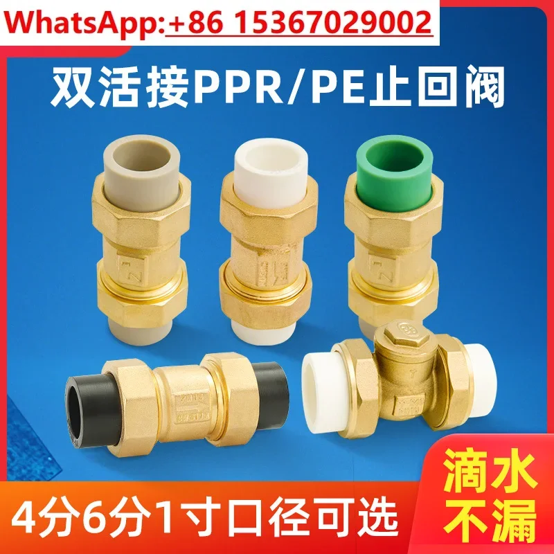 PPR check valve 4 points 20 check valve 6 points 25 vertical check valve 1 inch 32 hot melt water pipe water meter