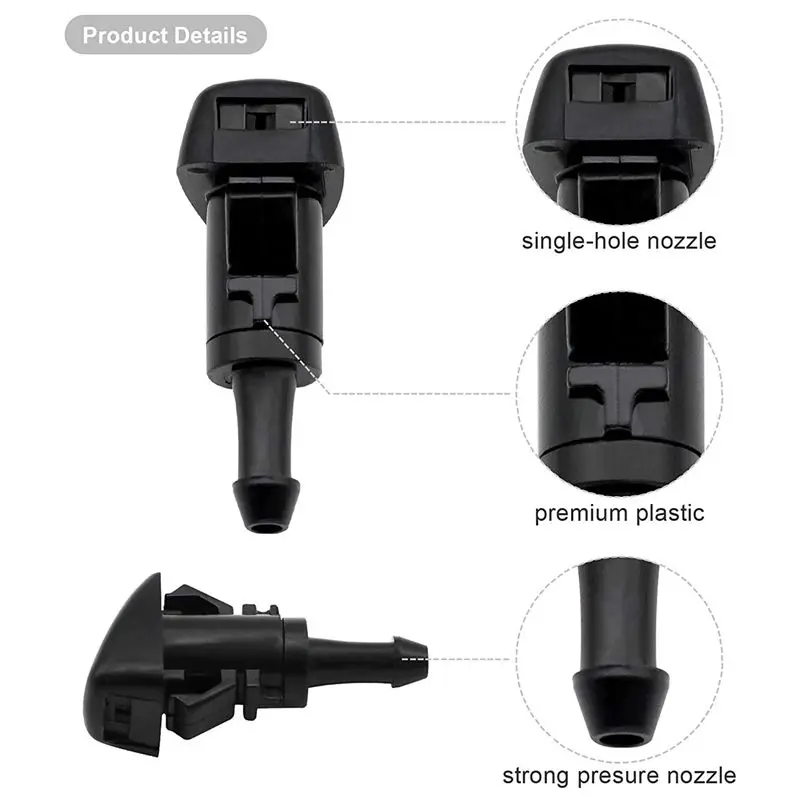 Simple 40 Pack Front Windshield Washer Nozzles Wiper Spray Kit Replacement For Dodge Ram 5116079AA,4805742AB,5303833AA