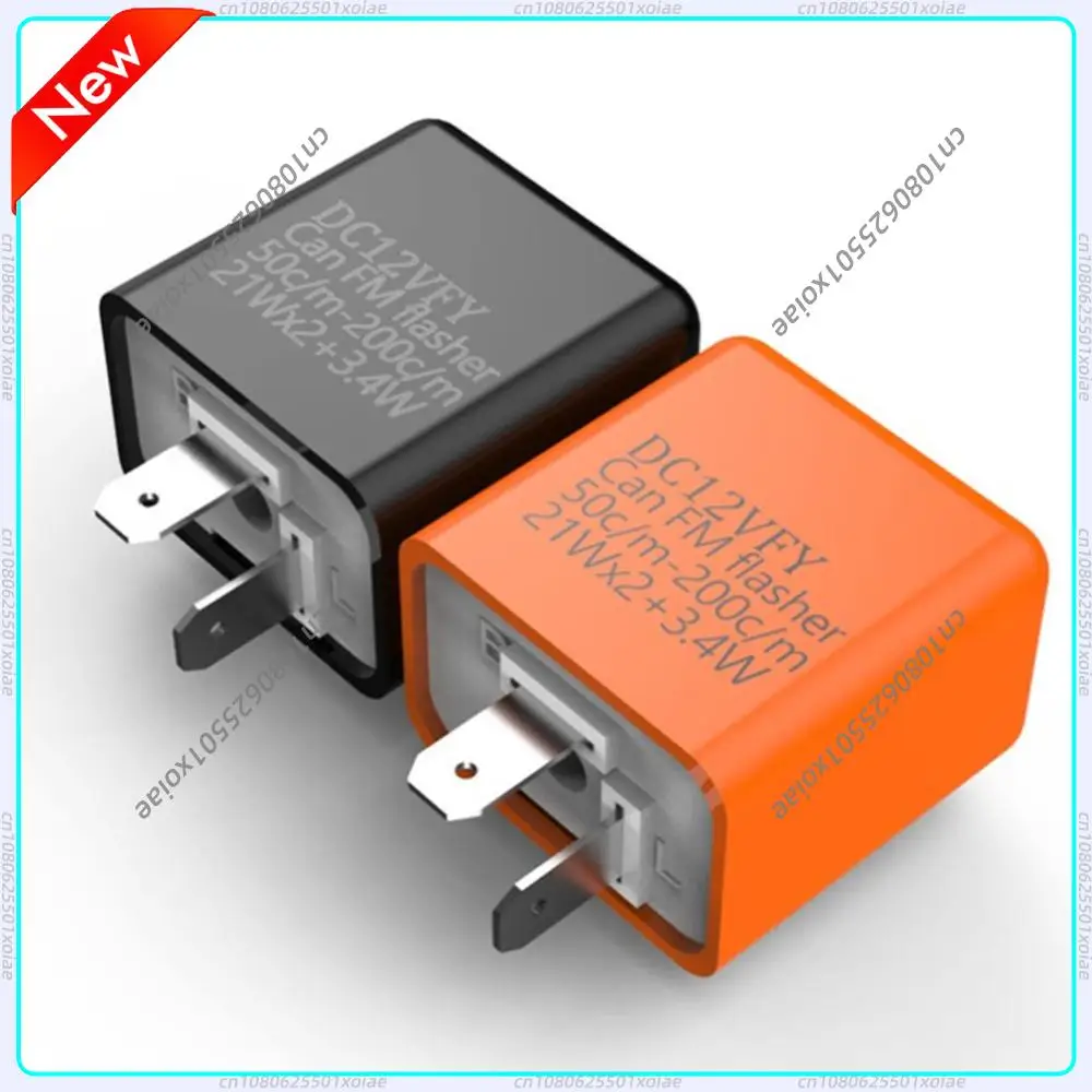 Motorcycle LED Flasher Relay 12V Adjustable Frequency Square Flashing Flasher of Turn Signal Blinker Indicator Motorbike Accesso