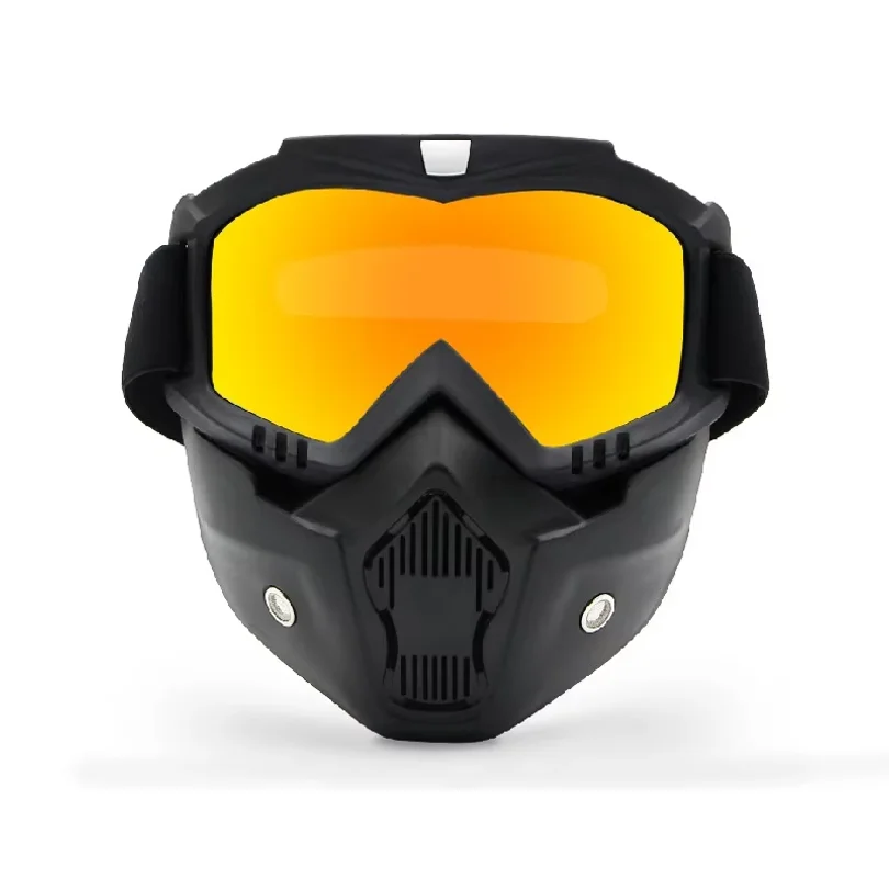 Dustproof Motocross Glasses Adjustable Motorcycle Goggles Breathable Full Face Protective Motorbike Dirt Bike Off-road Mask