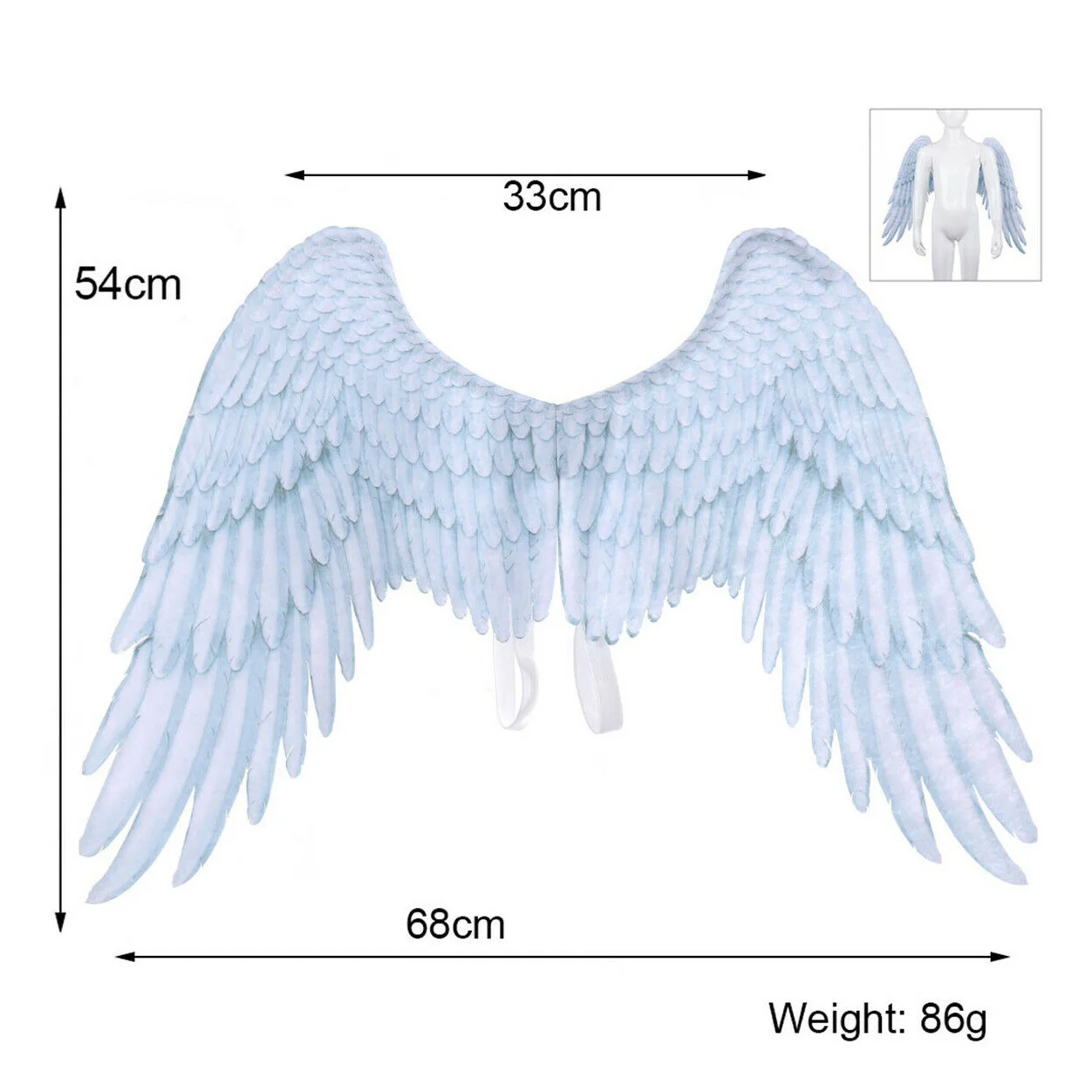 Carnival Party Wedding Costume Props Carnival Adult Men and Women Angel Wings HOT