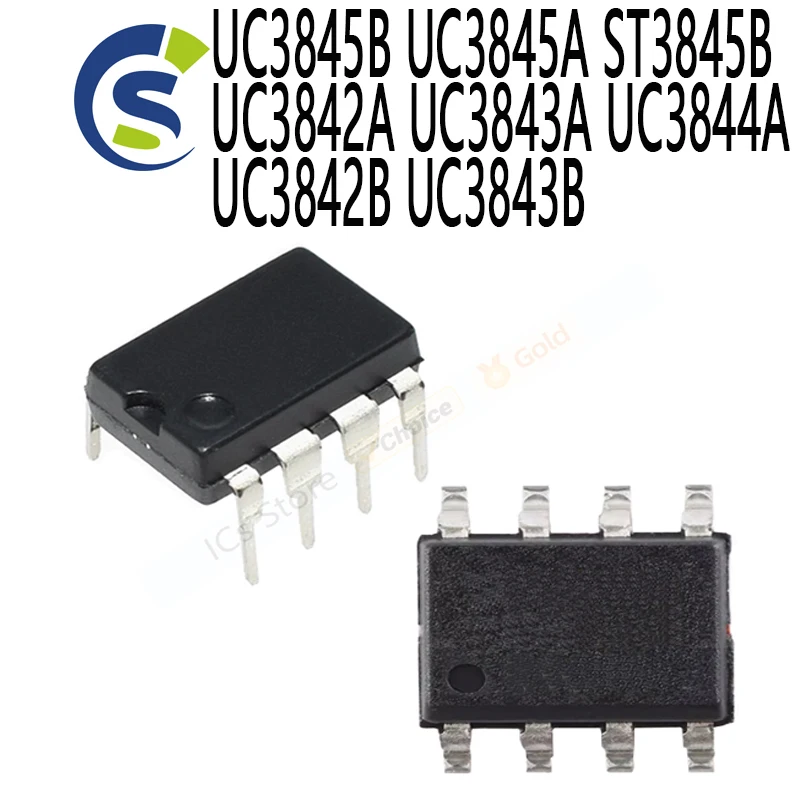 10PCS SOP-8 3845B 3845A UC3842 UC3843 UC3844 DIP-8 UC3845 UC3845B UC3845A ST3845B UC3842A UC3843A UC3844A UC3842B UC3843B