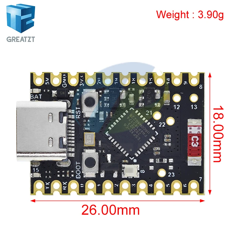 TZT ESP32-C6 SuperMini Development Board Microcontroller Programming Learning Controller Core Board