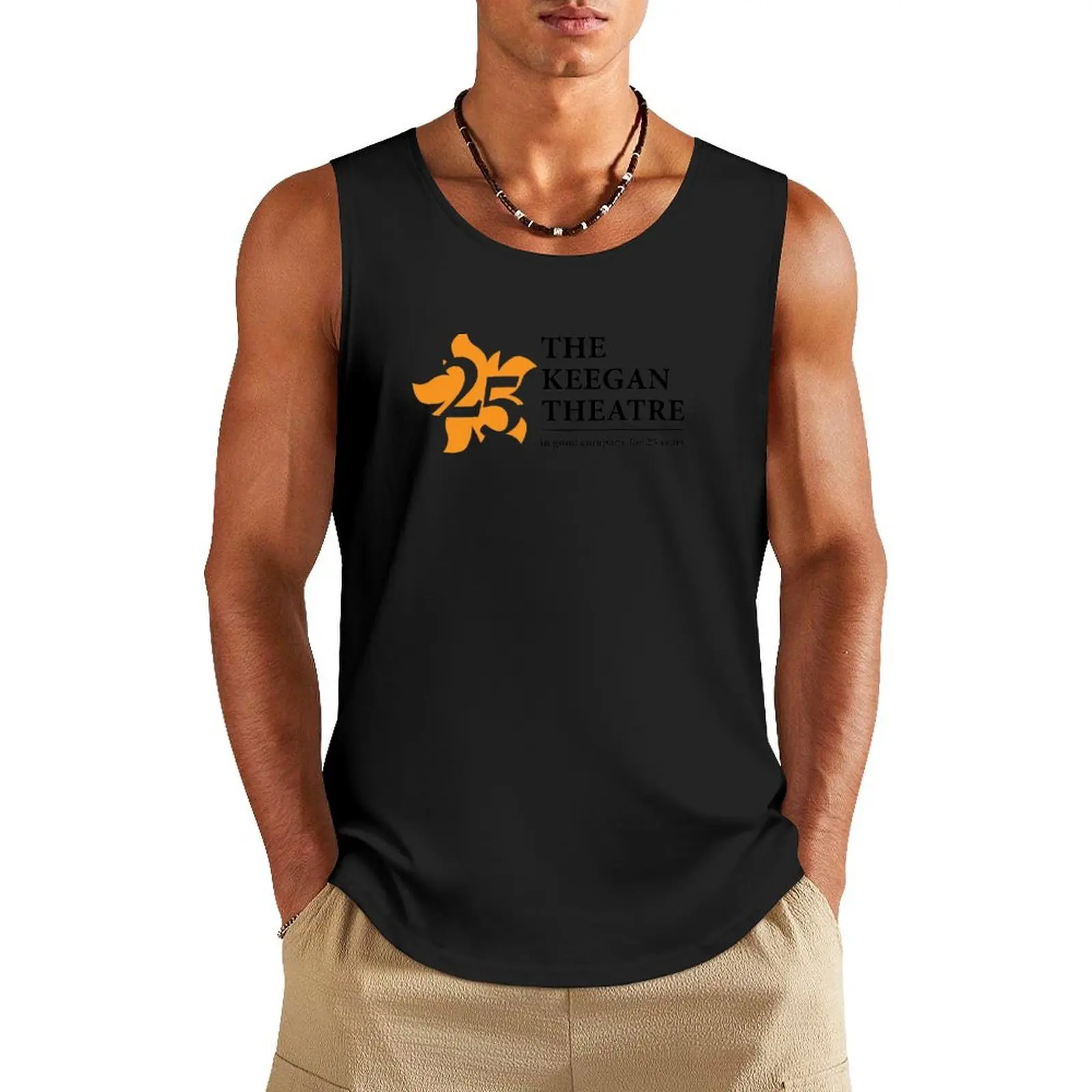 The Keegan Theatre 25th Anniversary Tank Top gym sleeveless shirt man gym Men's sports t-shirt