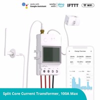 SONOFF POWCT 100A WiFi POW Ring Smart Power Meter Split CT Sensor ESP32 Chip Energy Monitor EWeLink APP With Alexa Google Home