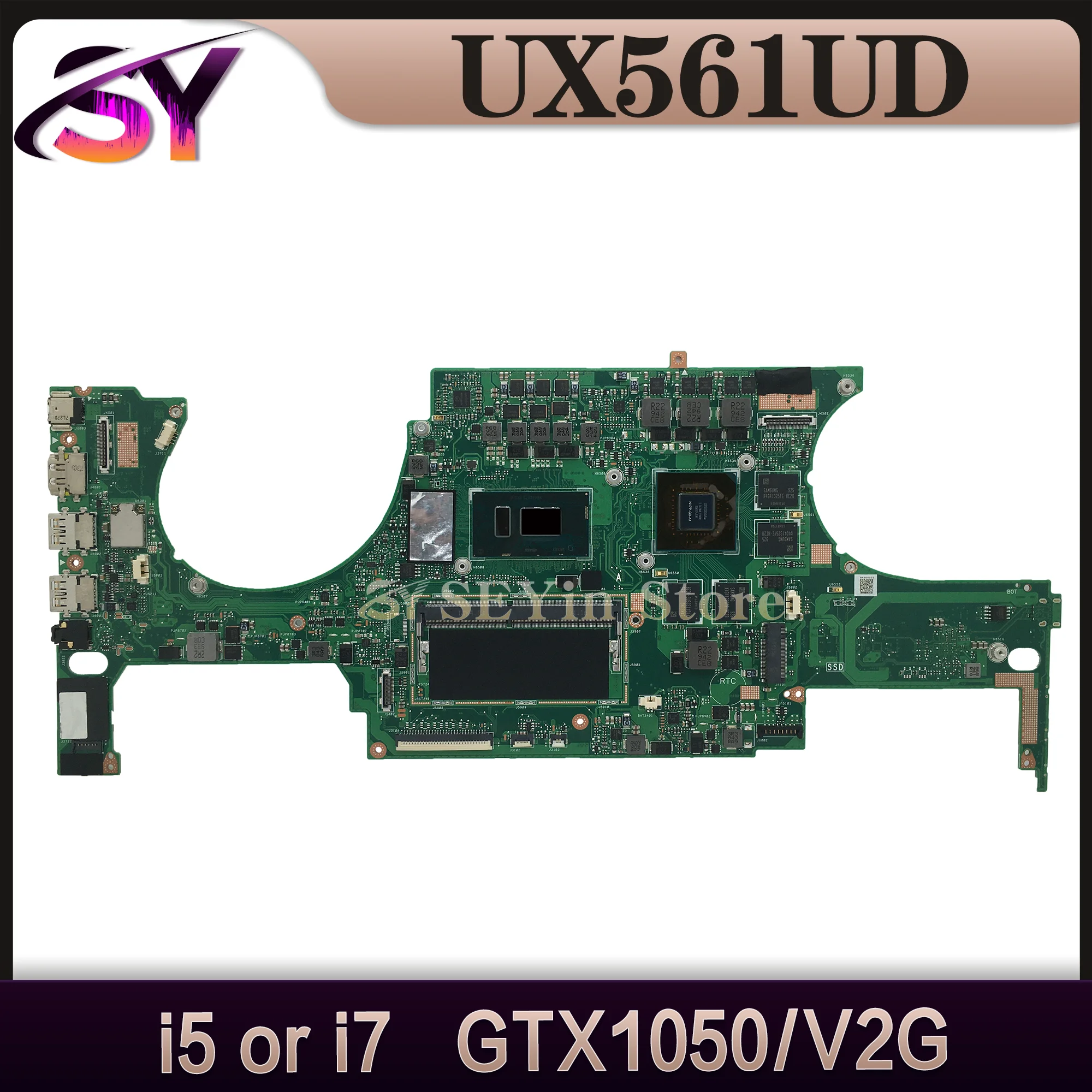 Mainboard Q535U Q535UD UX561U UX561UD Laptop Motherboard I5-8250U I7-8550U 8GB/RAM GTX1050/V2G MAIN BOARD