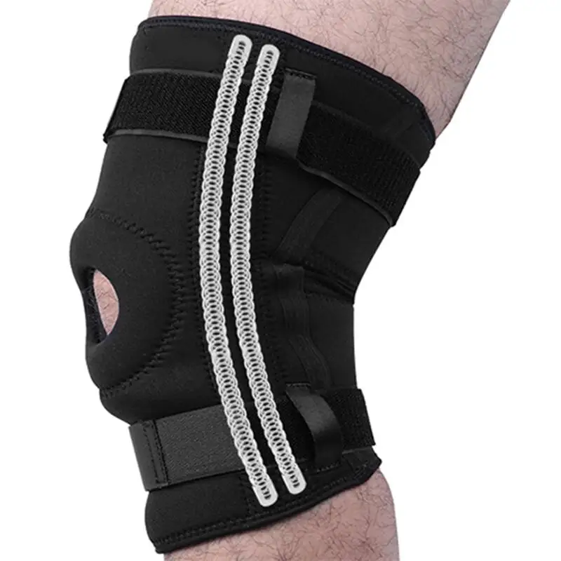 1PCS New Knee Brace with Side Stabilizers - Adjustable Knee Support with Patella Gel Pad, Knee Wraps for Men & Women