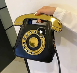 Simulazione della ragazza telefono Design creativo borsa a tracolla stile carino borsa donna in pelle moda borse a tracolla moda