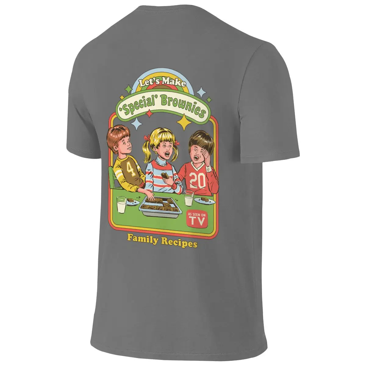 Let S Make Brownies Loose Reversible T-shirt Street Trendy Cool Versatile Outerwear Shirt