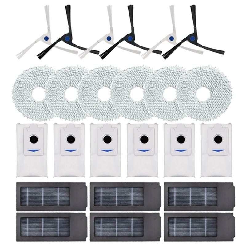 

Для Ecovacs Deebot X2/X2 Pro робот-пылесос, тряпки для швабры, фильтр, мешок для пыли, боковая щетка, запасные части, комплект аксессуаров