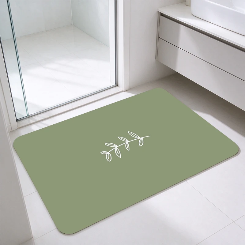 1 Piece Muted Sage Green Minimalist Botanical Woven Line Art Rug, Soft Comfortable All Season, Lightweight Easy Care, Ideal for Living Room, Bedroom, Dining Room, Home Decor for Winter, Autumn